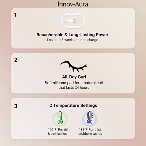 Innov-Aura™ Heated Eyelash Curler
